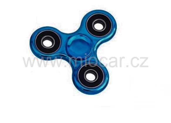 SPINNER Fidget hliníkový, modrý chrom