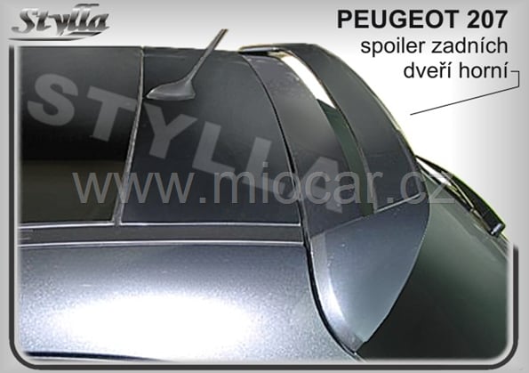 Peugeot 207 křídlo horní - stříška 3DV
