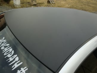 Polep vozů, motorek instalace 3D folií - Golf IV polep střechy (2).jpg
