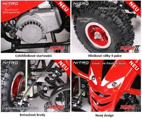 Čtyřkolka Dragon ll 49 ccm de Luxe - Dětská čtyřkolka dragon 2, 49 ccm (5)