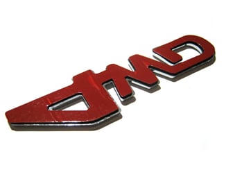 4WD samolepící znak plastik černý - samolepící znak 4WD - zadní strana