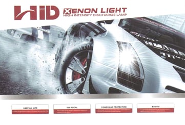 Xenony H4 bi xenon 8000K HID SLIM xenonová sada  - HID xenon přstavbová sada  SLIM