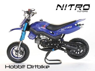 Minibike motard Hobbit Nitro Modrá - Hobit modrá (1).jpg