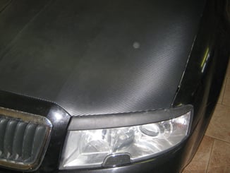 Polep vozů, motorek instalace 3D folií - Škoda Superb polep kapoty (3).JPG