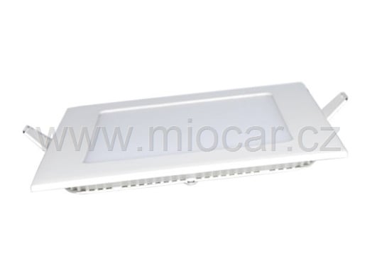 LED panel podhledový 12W, hranatý, teplá bílá