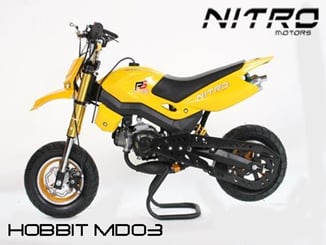 Minibike motard Hobbit Nitro žlutá - minimotard Hobbit Nitro 49 ccm Miocar.cz (6).jpg