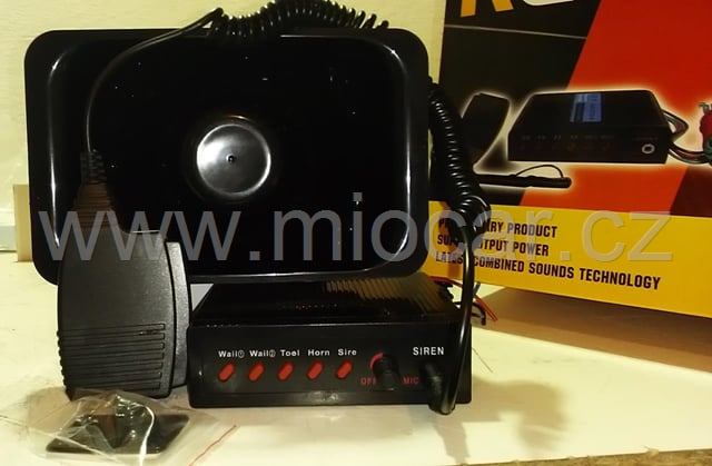 Megafon 100W, 12V, mikrofon