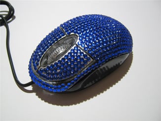 Myš k PC optická Lady Line Diamond - svítící modrá - IMG_0073.JPG