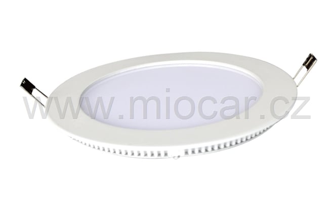 LED panel podhledový 12W, kulatý, teplá bílá