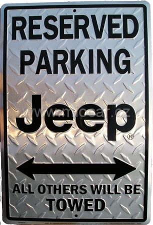 Jeep Reserved Parking - prolisovaná