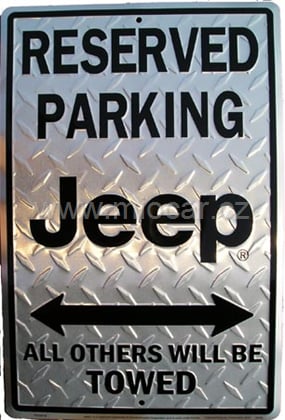 Jeep Reserved Parking - prolisovaná