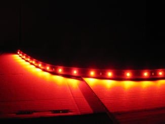 LED pásek / Strip boční - samolepící  FLEXIBILE 30cm červený - Led samolepící pásek červený.JPG