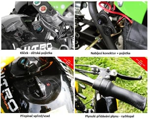 Elektrická čtyřkolka Cobra  800W - Dětská elektrická čtyřkolka se zpátečkou, výkoným motorem 800W (7)