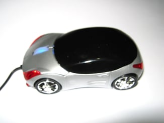 Myš auto k PC optická USB tuning svítící stříbrná - Podsvicený roler, internet optical mouse.