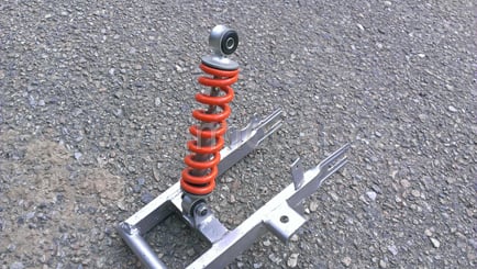 Zadní tlumič + pružina minicross 49 ccm DS67 - zadní tlumič minibike minicross  model DS67 (1)