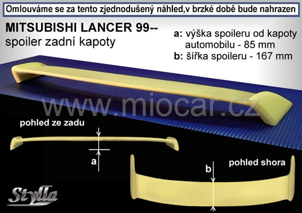  Mitsubishi Lancer sedan křídlo