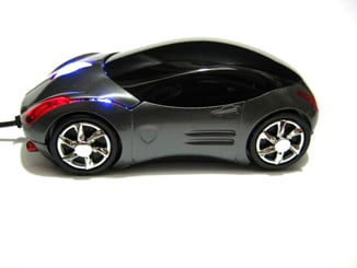 USB myš auto k PC optická tuning svítící grafitová - vhodná jako dárek pro automobilové nadšence