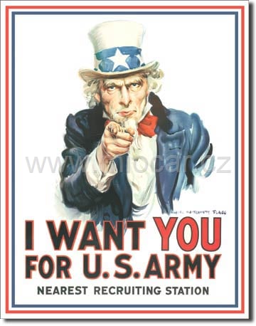 Uncle Sam I Want You / Chci TEBE pro US Army