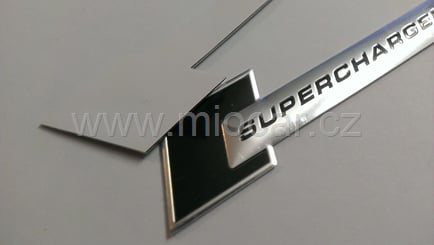 Alu samolepka SUPERCHARGED 2KS - SUPERCHARGED (2)