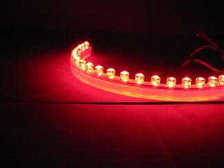 LED pásek / Strip čelní - FLEXIBILE 24cm červený - led strip , lediodový pásek červená  barva (2).JPG