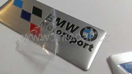 motorsport ALU samolepky - BMW Motorsport. Samolepky jsou z lícové strany opatřeny ochrannou folií proti požkození.