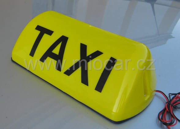 Taxi na střechu hrazda magnetická 12V, podsvícený