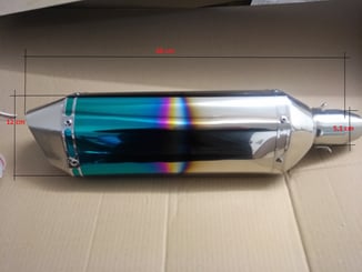 Výfuk na moto AK 460 pálený design  - Výfuk na moto AK 460 pálený design  (4)