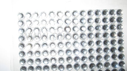 Crystal dekorace 90x430 mm - barva kamínků: čirá stříbrná