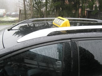 Taxi transparent na střechu magnetický 12V, LED podsvícený - LED m 252 (4)