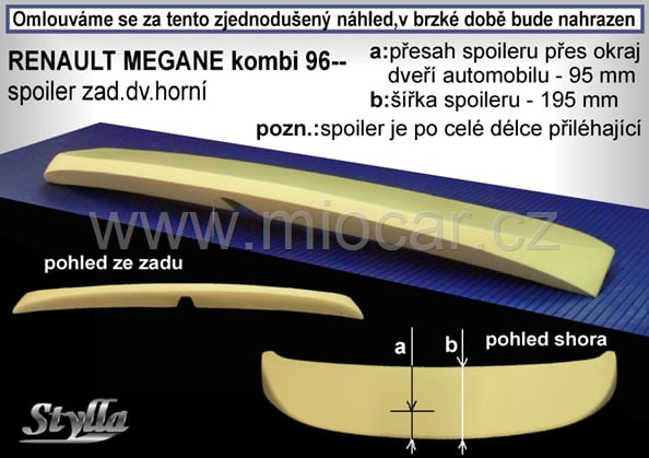 RenaultMegane I combi křídlo