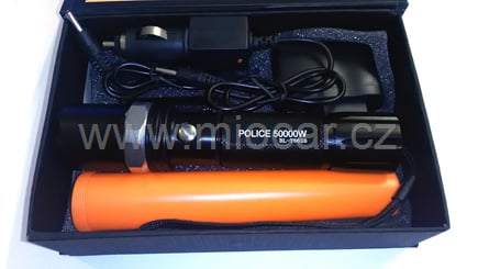 LED svítilna 3W, ZOOM, dobijeci + nástavec - svitilna_policie_led_dobijeci_zoom_08626 (6)