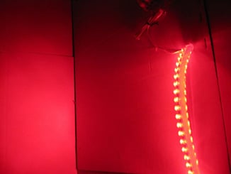 LED pásek / Strip čelní - FLEXIBILE 24cm červený - led strip , lediodový pásek červená  barva (6).JPG