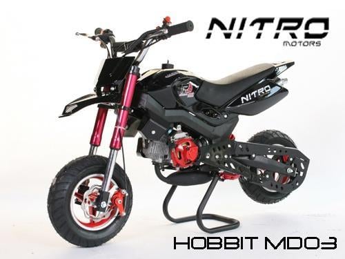 Minibike motard Hobbit Nitro černá