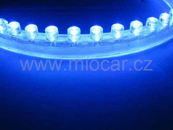 LED pásek  / Strip čelní - FLEXIBILE 24cm modrý