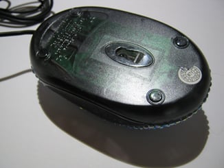 Myš k PC optická Lady Line Diamond - svítící zeleno modrá - Myš USB s kamínky.