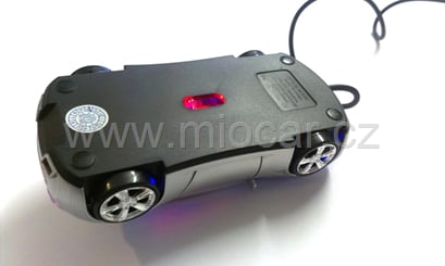 Myš ve tvaru auta FF stříbrná, svítící - myš auto USB  stříbrná 5070 (13)