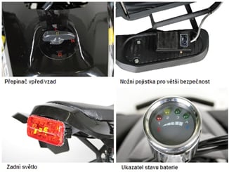 Elektrická čtyřkolka Anaconda 800W - Dětská čtyřkolka
