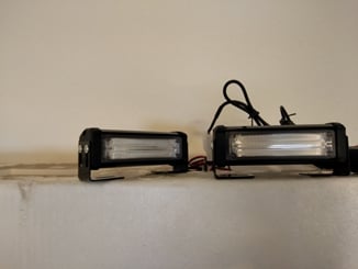 COB PREDÁTOR, LED stroboskopy 2x panel modrý 12-24V - 2x panel, 1x ovladač