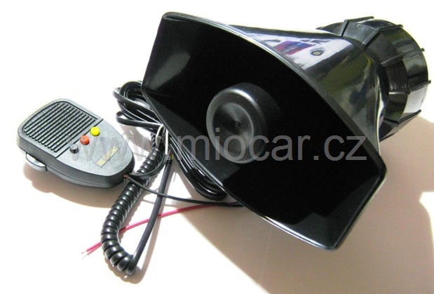Megafon do auta 12V 3tóny siréna 50W