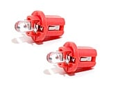 Blistr 2ks LED 12V 1,2W B8,5d červená