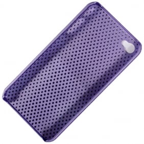 Zadní kryt iPhone 4 / 4GS děrovaný fialový