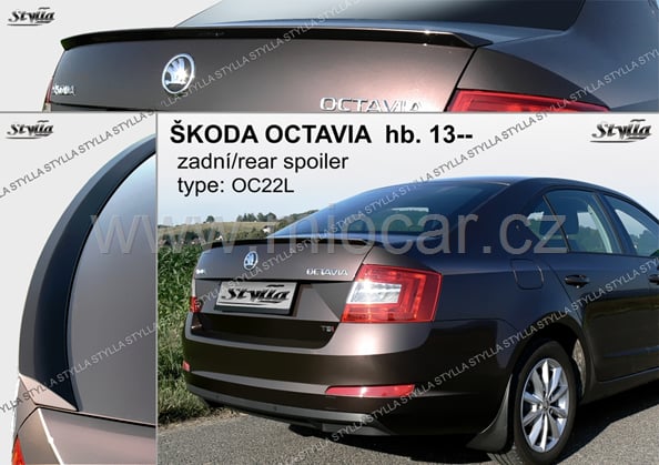 Škoda Octavia III. křídlo, odtrhová lišta