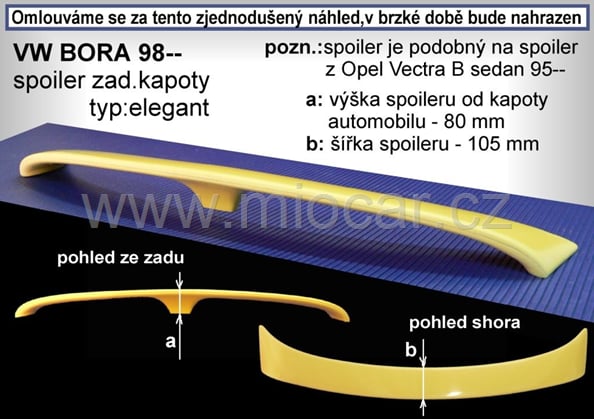 VW Bora křídlo Elegant