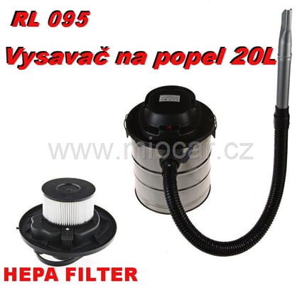 Vysavač  na popel  RL095 20l  1000W