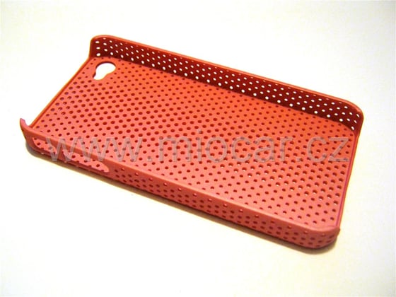 Zadní kryt iPhone 4 / 4GS děrovaný růžový světlý