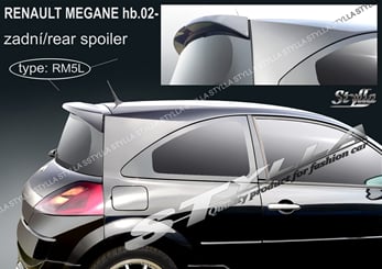 Renault Megane II htb křídlo - Zadní spoiler, křídlo na Renault Megane hn. 