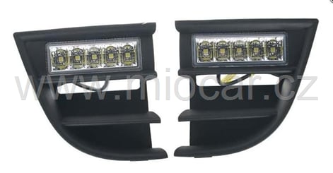 Denní svícení Škoda Octavia 2009- - Světla DRL pro automatické denní svícení s LED pro pro Škoda Octavia II verze 2009- (1).JPG