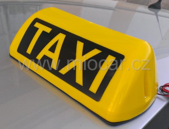 Taxi maják na střechu magnetický 12V, podsvícený