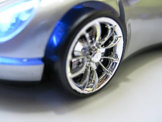 Myš ve tvaru auta Porsche optická USB svítící stříbrná - stříbrná (2).JPG