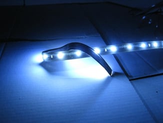 LED pásek / Strip boční - samolepící FLEXIBILE 120cm bílý  - led samolepící pásek bílá barva (2).JPG